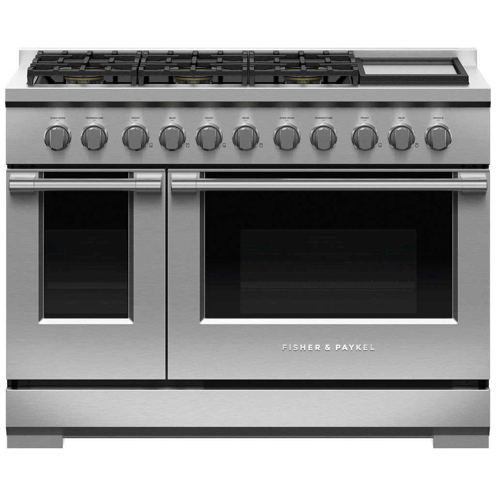  Fisher & Paykel 48-inch Freestanding Gas Range with Griddle RGV3-486GD-L IMAGE 1