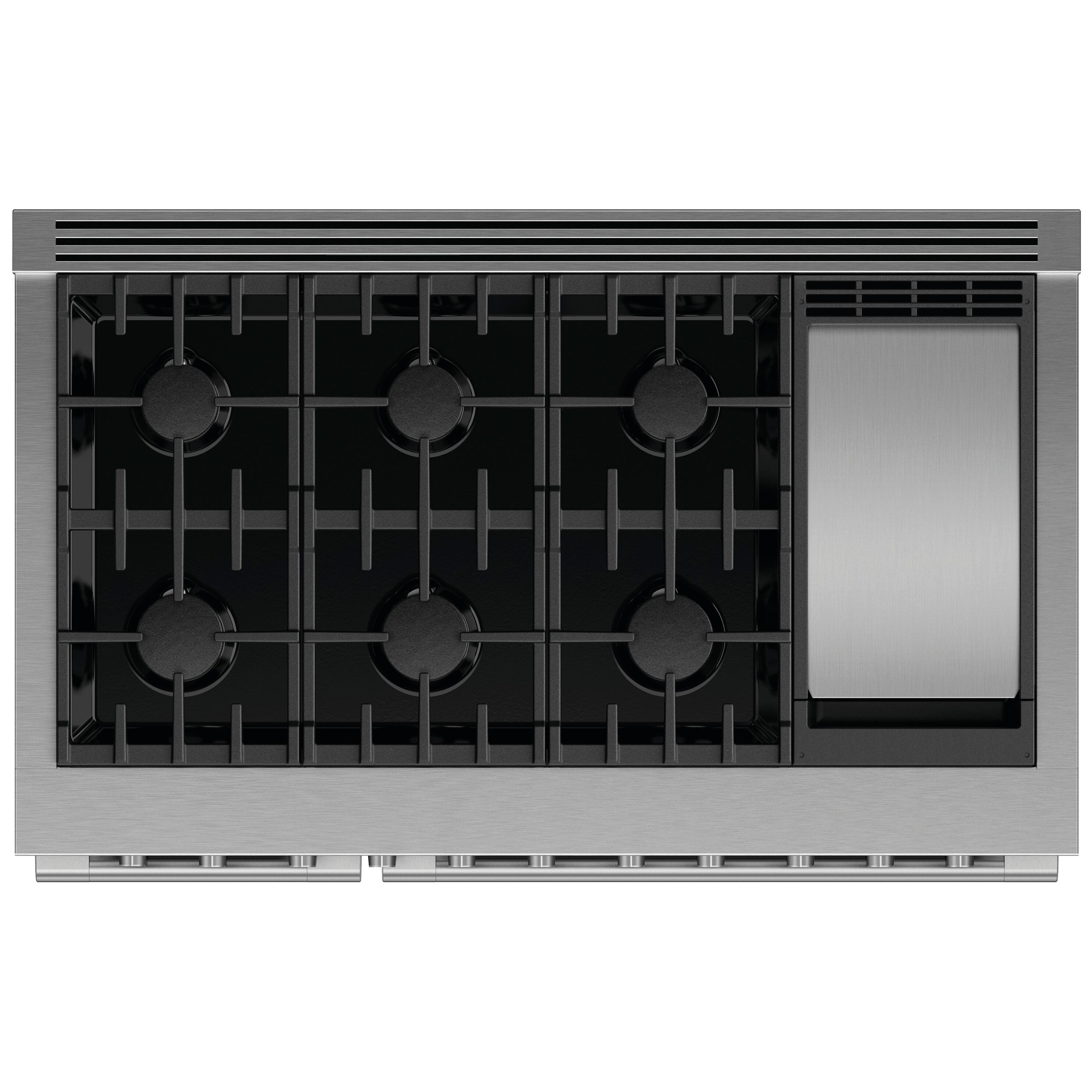  Fisher & Paykel 48-inch Freestanding Gas Range with Griddle RGV3-486GD-L IMAGE 3
