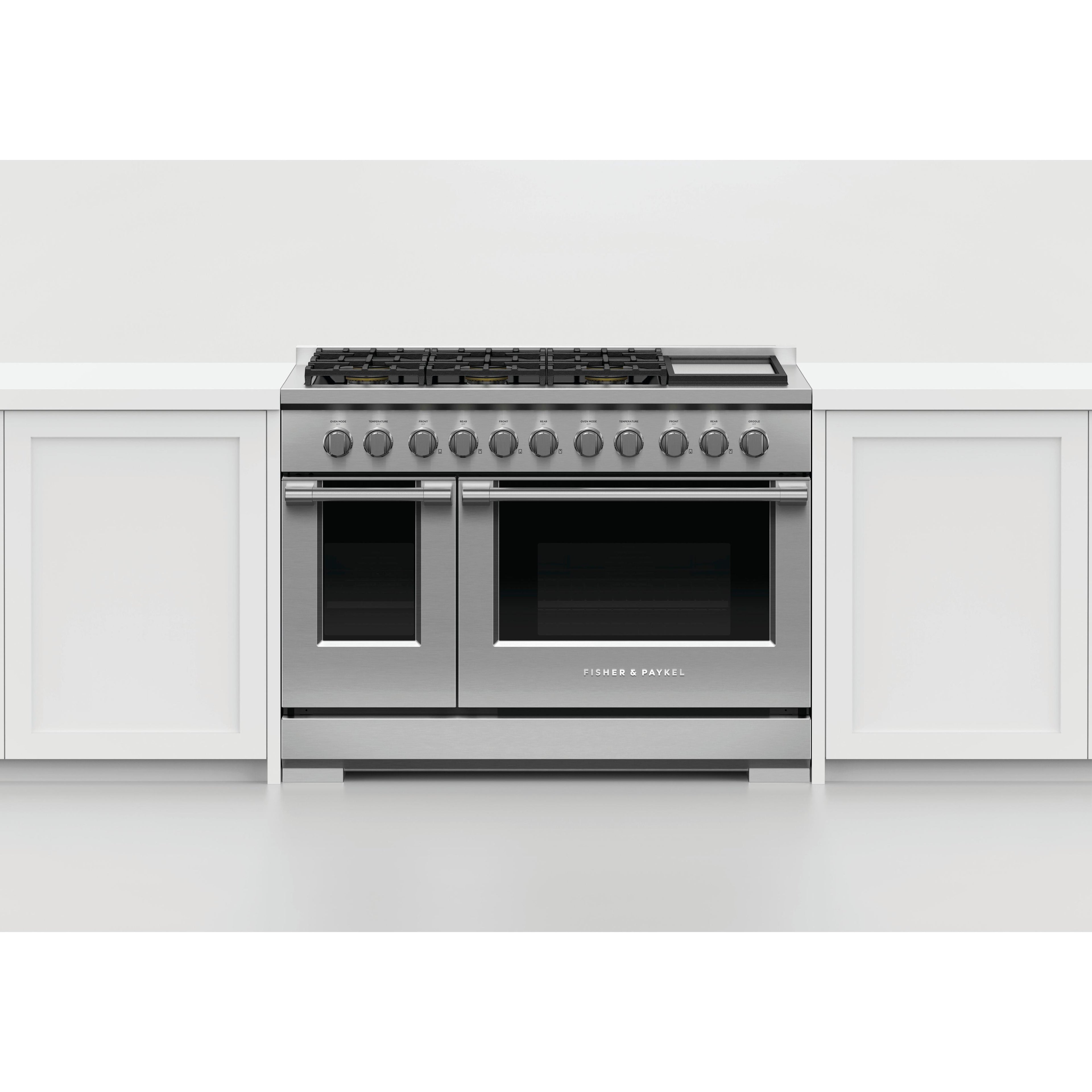  Fisher & Paykel 48-inch Freestanding Gas Range with Griddle RGV3-486GD-L IMAGE 4