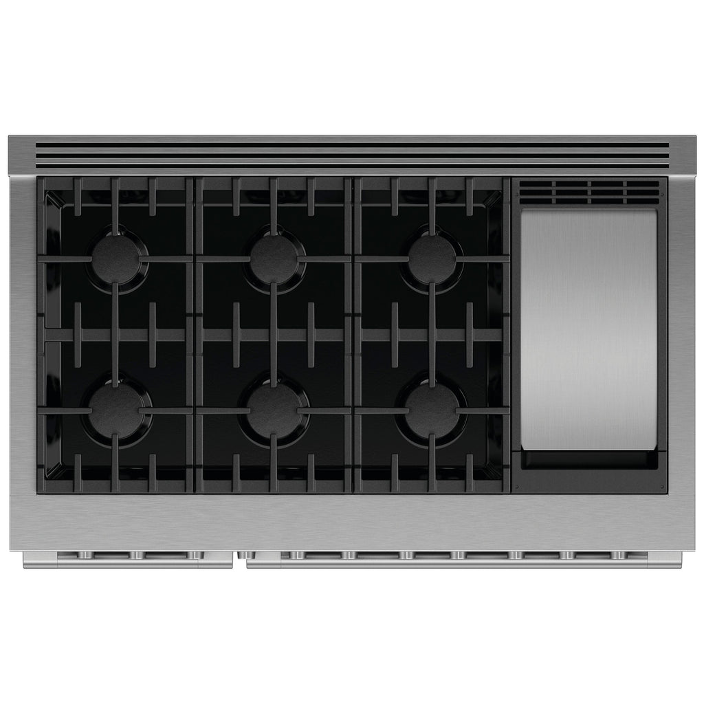  Fisher & Paykel 48-inch Freestanding Gas Range with Griddle RGV3-486GD-N IMAGE 2