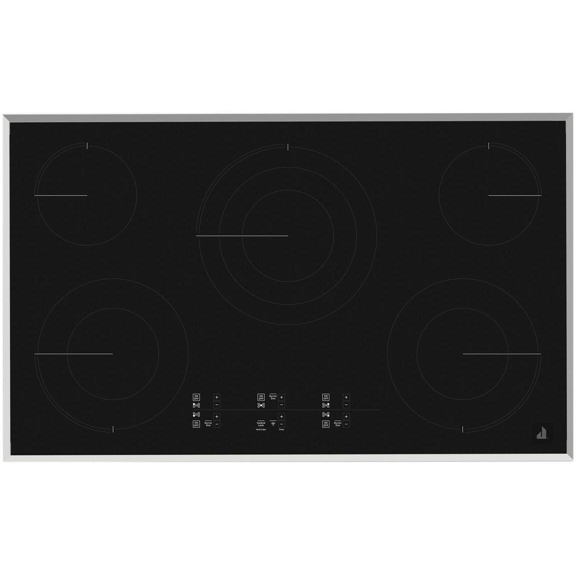  JennAir 36-inch Built-In Electric Cooktop with Emotive Controls JEC4536KS IMAGE 1