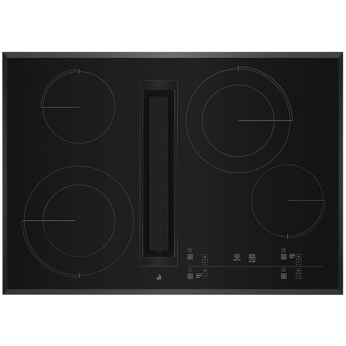  JennAir 30-inch Built-In Electric Cooktop with Downdraft JED4430KB IMAGE 1