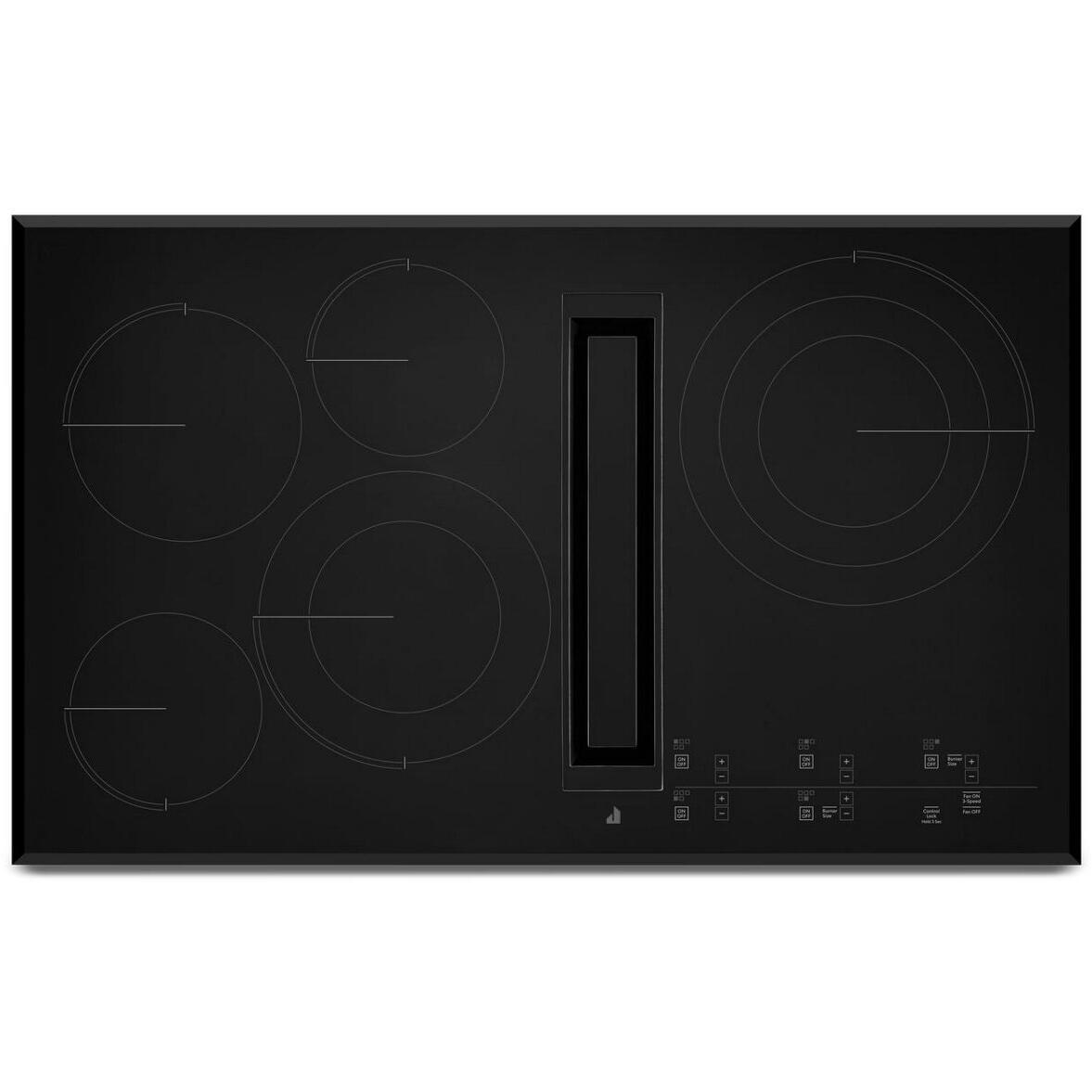  JennAir 36-inch Built-In Electric Cooktop with Downdraft JED4536KB IMAGE 1