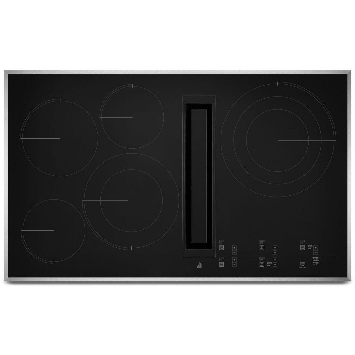  JennAir 36-inch Built-In Electric Cooktop with Downdraft JED4536KS IMAGE 1