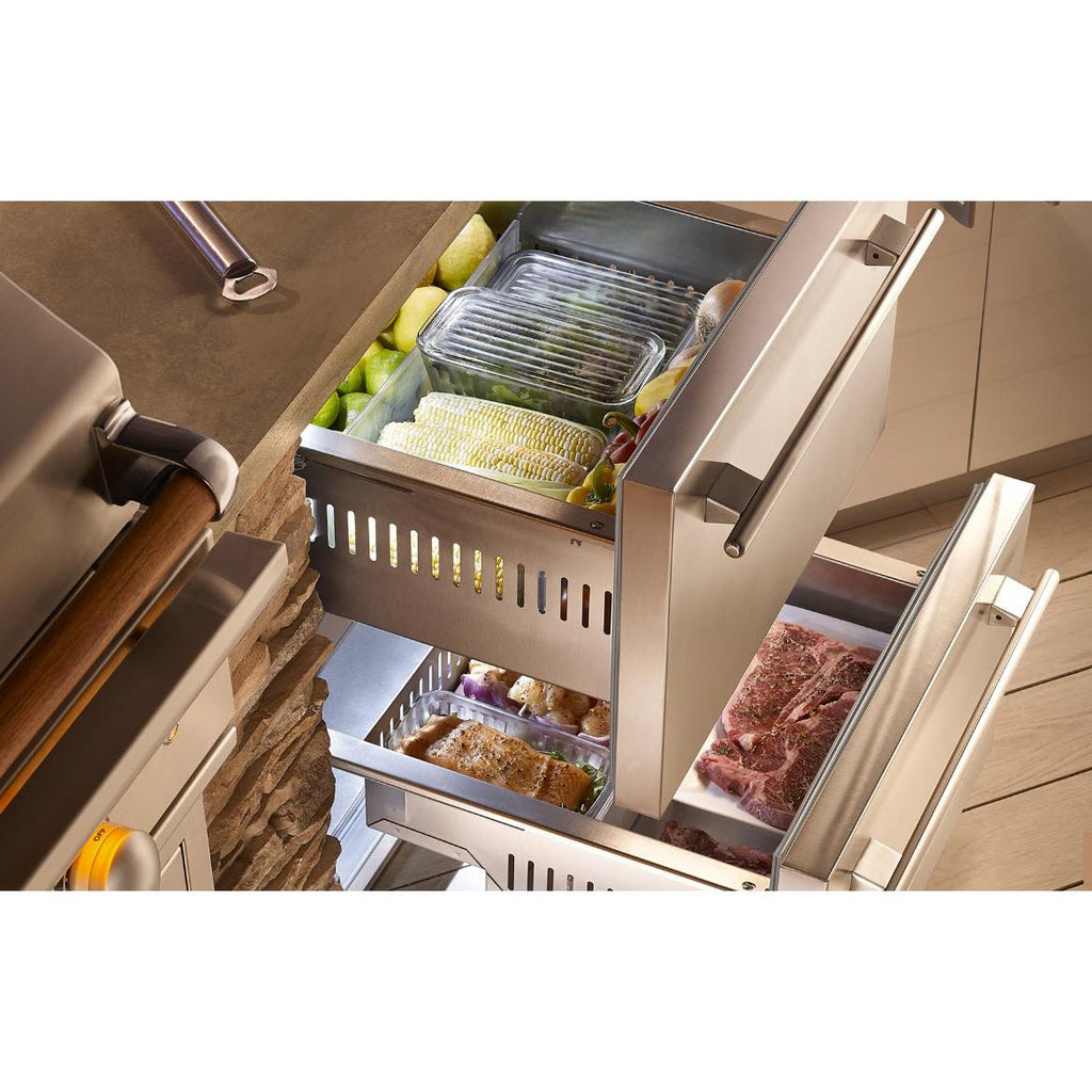  True Residential 24-inch, 5.4 cu.ft. Built-in Refrigerator Drawers with True Precision Control® TUR-24-D-SS-C IMAGE 2