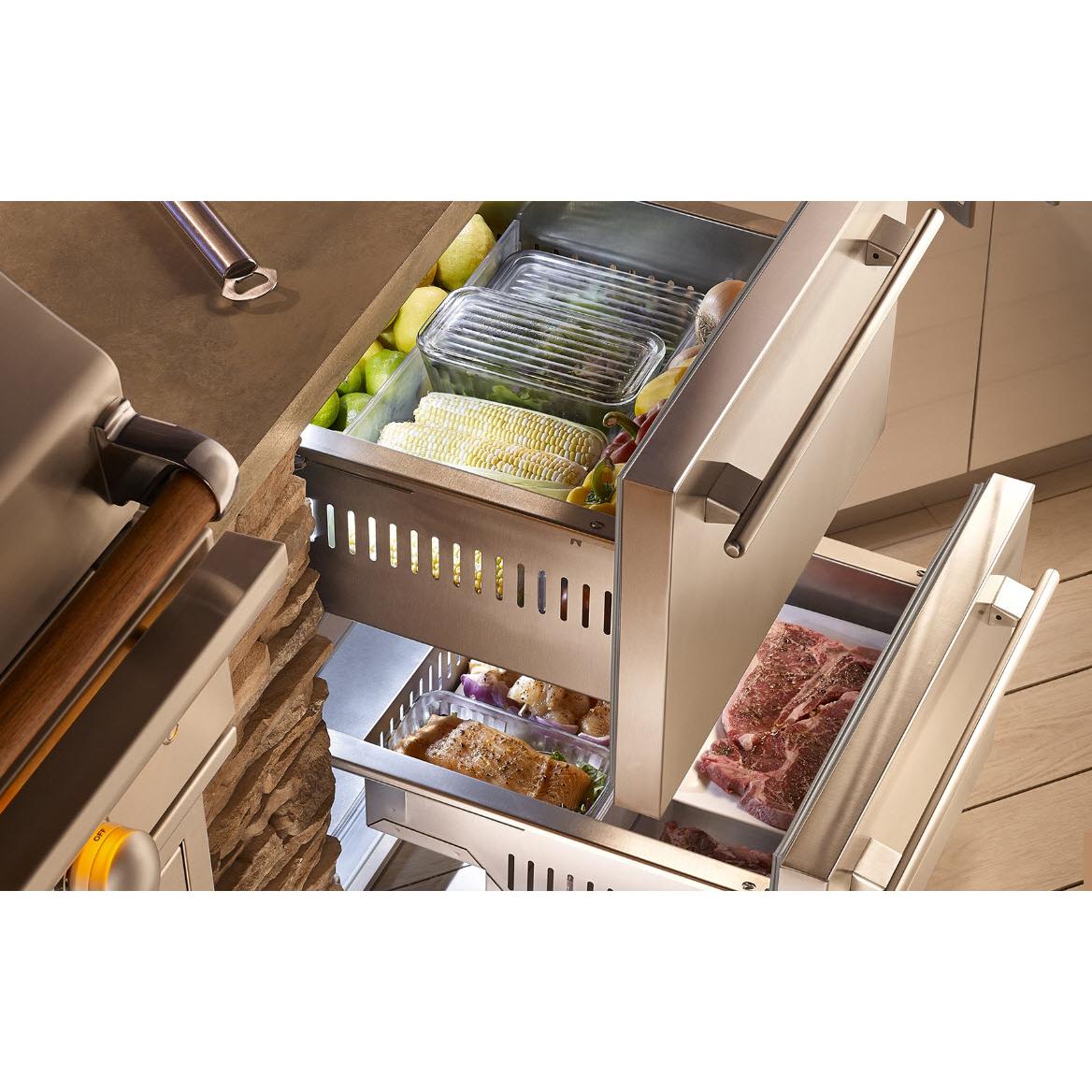  True Residential 24-inch, 5.4 cu.ft. Built-in Refrigerator Drawers with True Precision Control® TUR-24-D-SS-C IMAGE 2