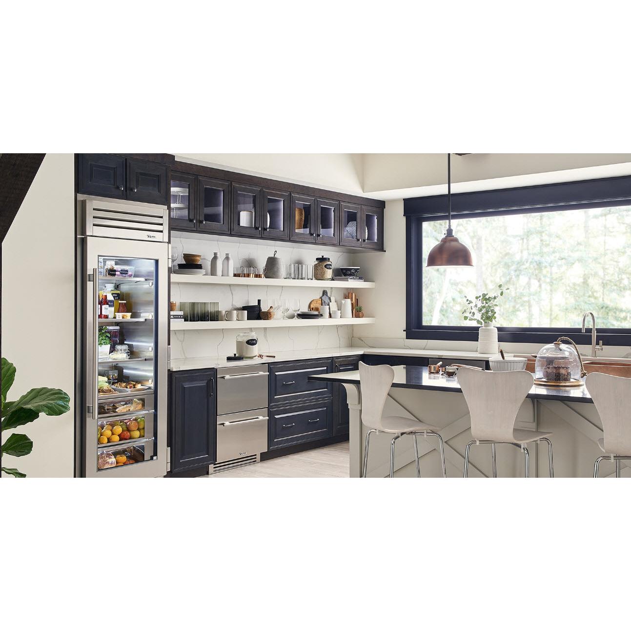  True Residential 24-inch, 5.4 cu.ft. Built-in Refrigerator Drawers with True Precision Control® TUR-24-D-SS-C IMAGE 4