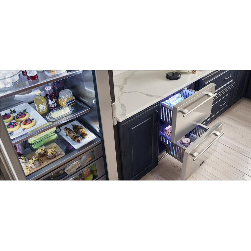  True Residential 4.2 cu.ft. Freezer Drawers with TruLumina® LED Lighting TUF-24-D-SS-C IMAGE 5