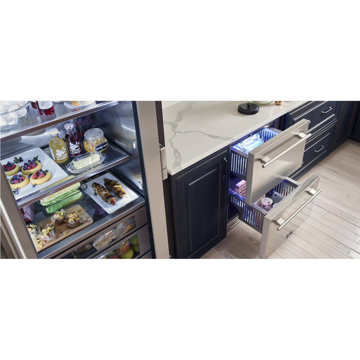  True Residential 4.2 cu.ft. Freezer Drawers with TruLumina® LED Lighting TUF-24-D-SS-C IMAGE 5