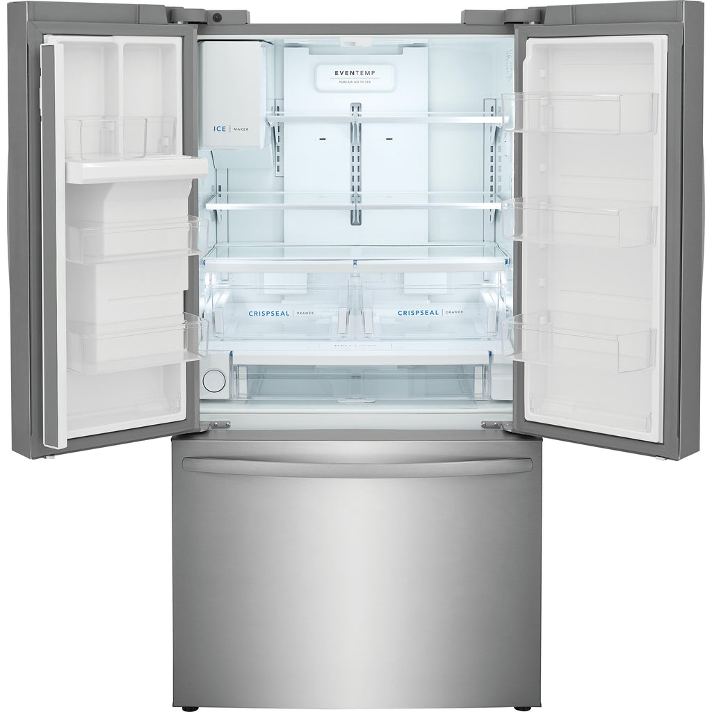  Frigidaire 36-inch, 22.6 cu. ft. French 3-Door Refrigerator with Dispenser FRFC2323AS IMAGE 2