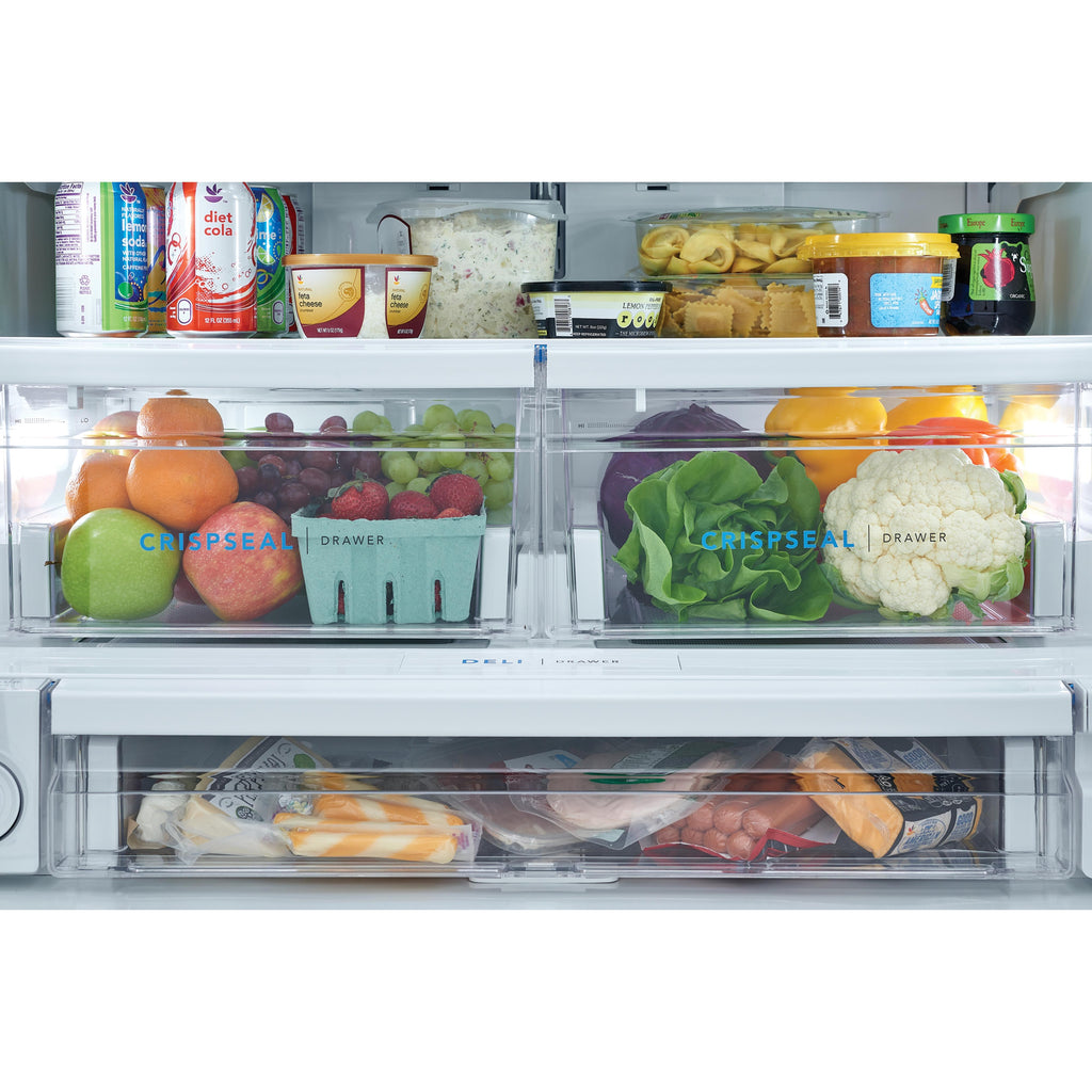 Frigidaire 36-inch, 22.6 cu. ft. French 3-Door Refrigerator with Dispenser FRFC2323AS IMAGE 6