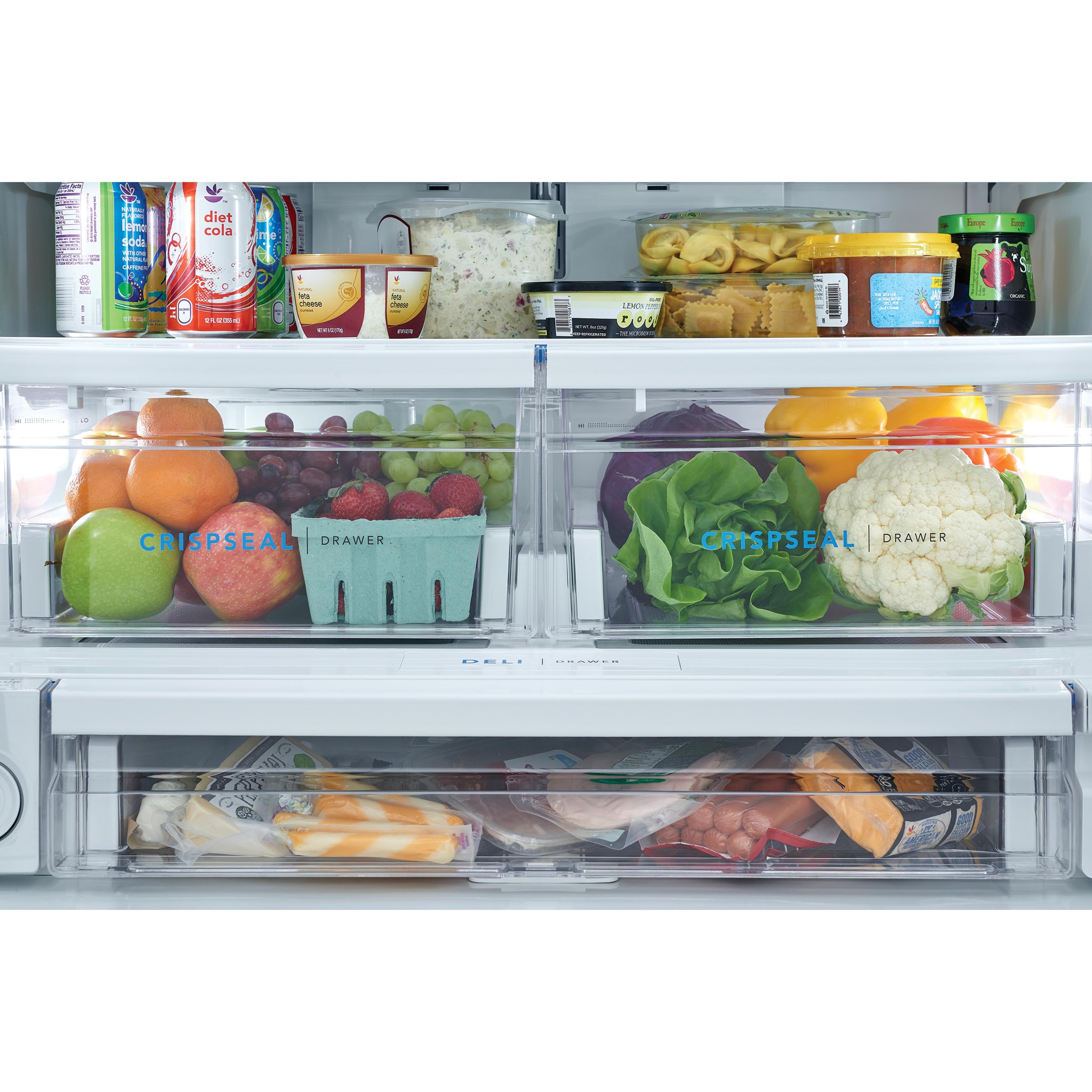  Frigidaire 36-inch, 22.6 cu. ft. French 3-Door Refrigerator with Dispenser FRFC2323AS IMAGE 6