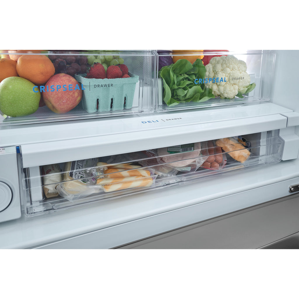  Frigidaire 36-inch, 22.6 cu. ft. French 3-Door Refrigerator with Dispenser FRFC2323AS IMAGE 8