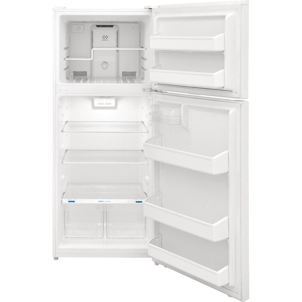  Frigidaire 28-inch, 17.6 cu.ft. Freestanding Top Freezer Refrigerator with LED Lighting FFHT1822UW IMAGE 4