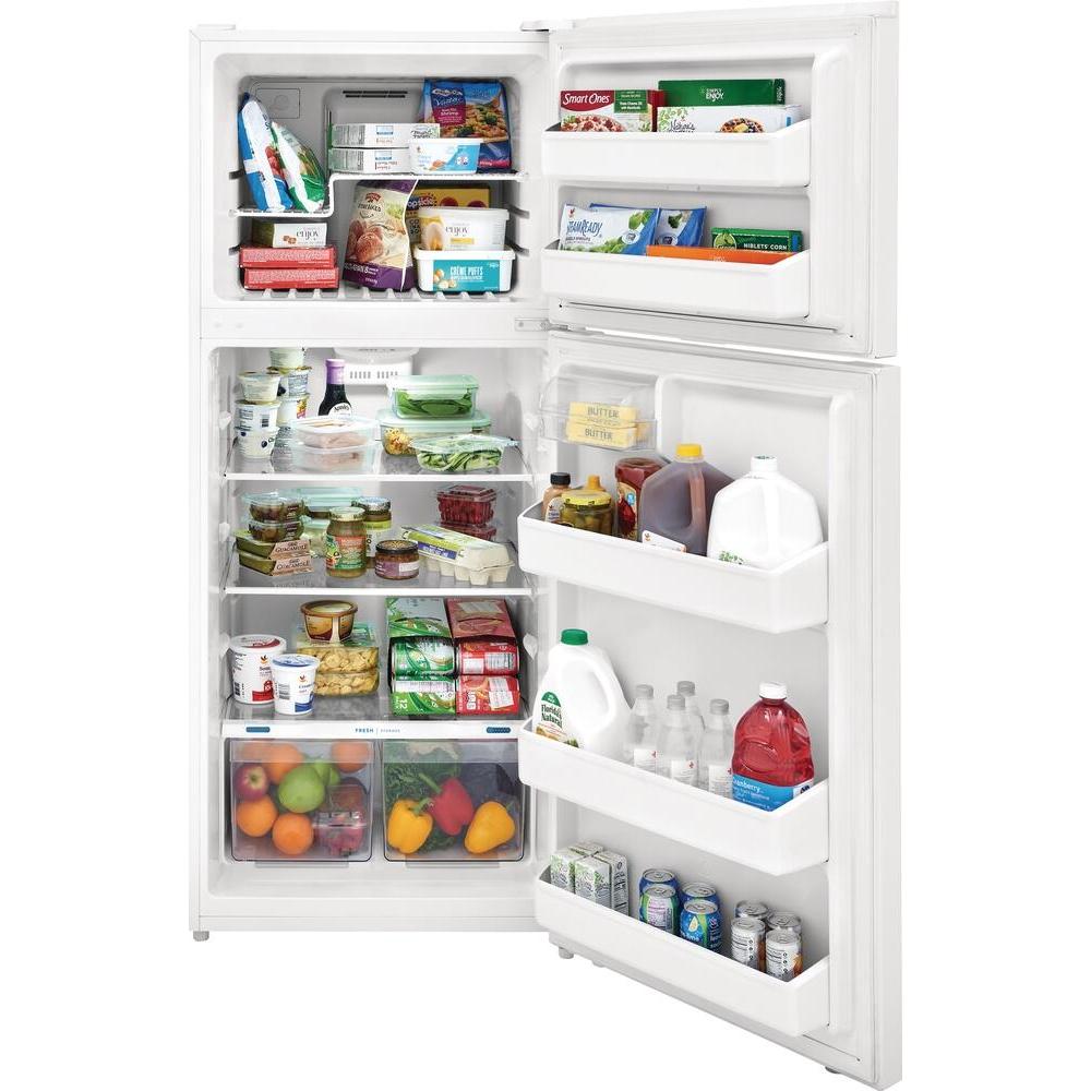  Frigidaire 28-inch, 17.6 cu.ft. Freestanding Top Freezer Refrigerator with LED Lighting FFHT1822UW IMAGE 5