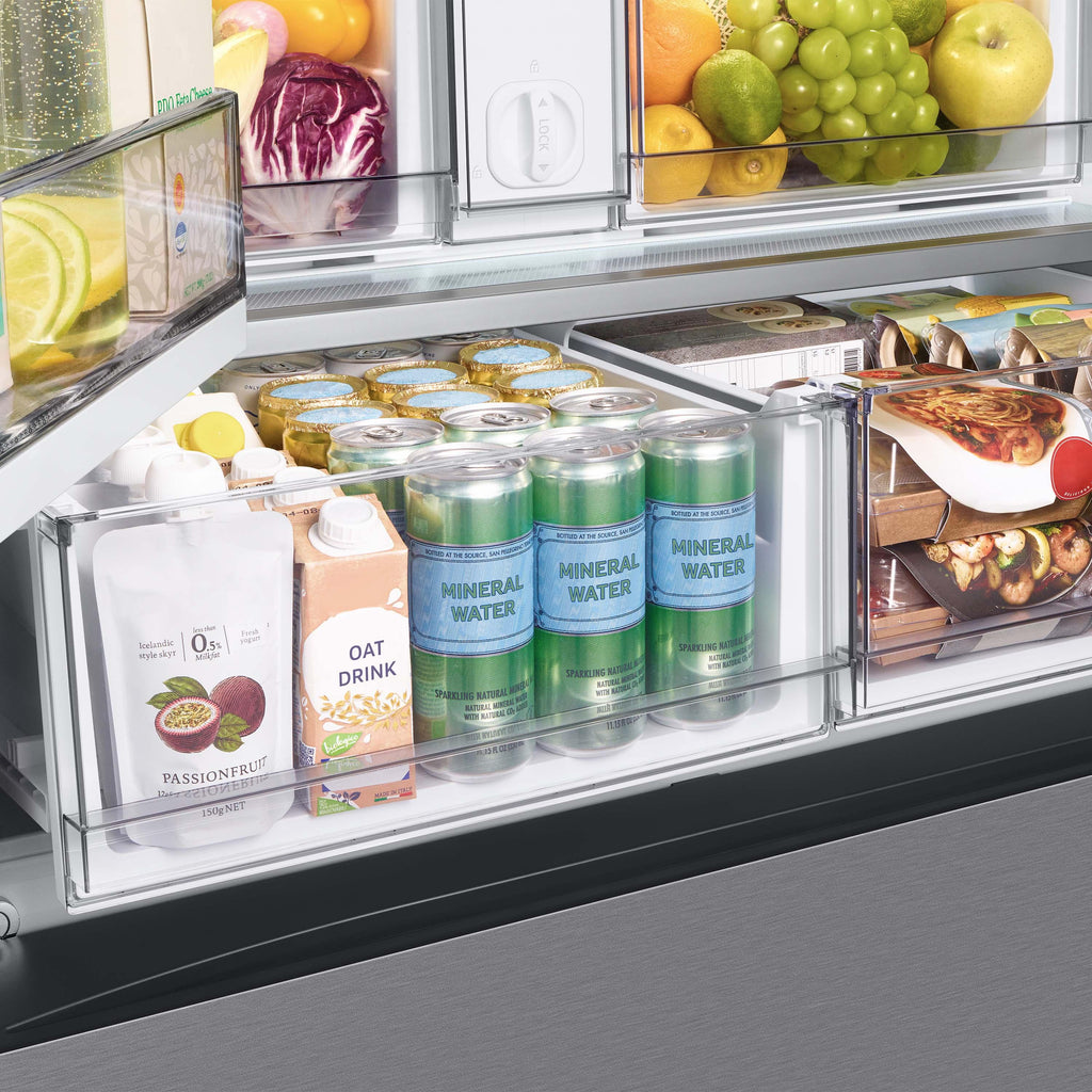  Samsung Bespoke 36-inch, 24 cu.ft. Counter-Depth French Door Refrigerator with Dual Ice Maker RF24BB6600QLAA IMAGE 10