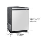  Samsung Bespoke 24-inch Built-in Dishwasher with Wi-Fi Connectivity DW80B7070AP/AC IMAGE 9