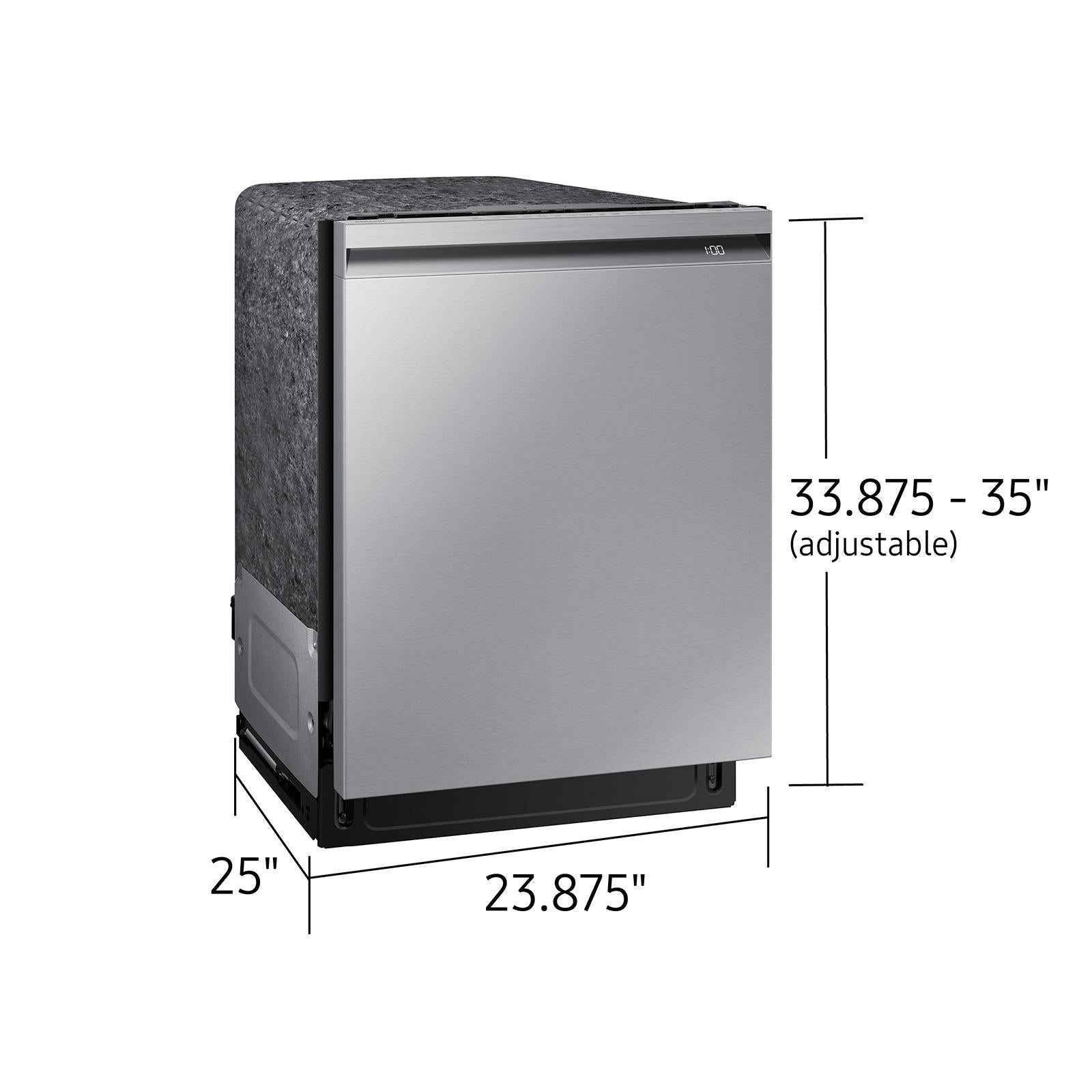  Samsung Bespoke 24-inch Built-in Dishwasher with Wi-Fi Connectivity DW80B7070US/AC IMAGE 9