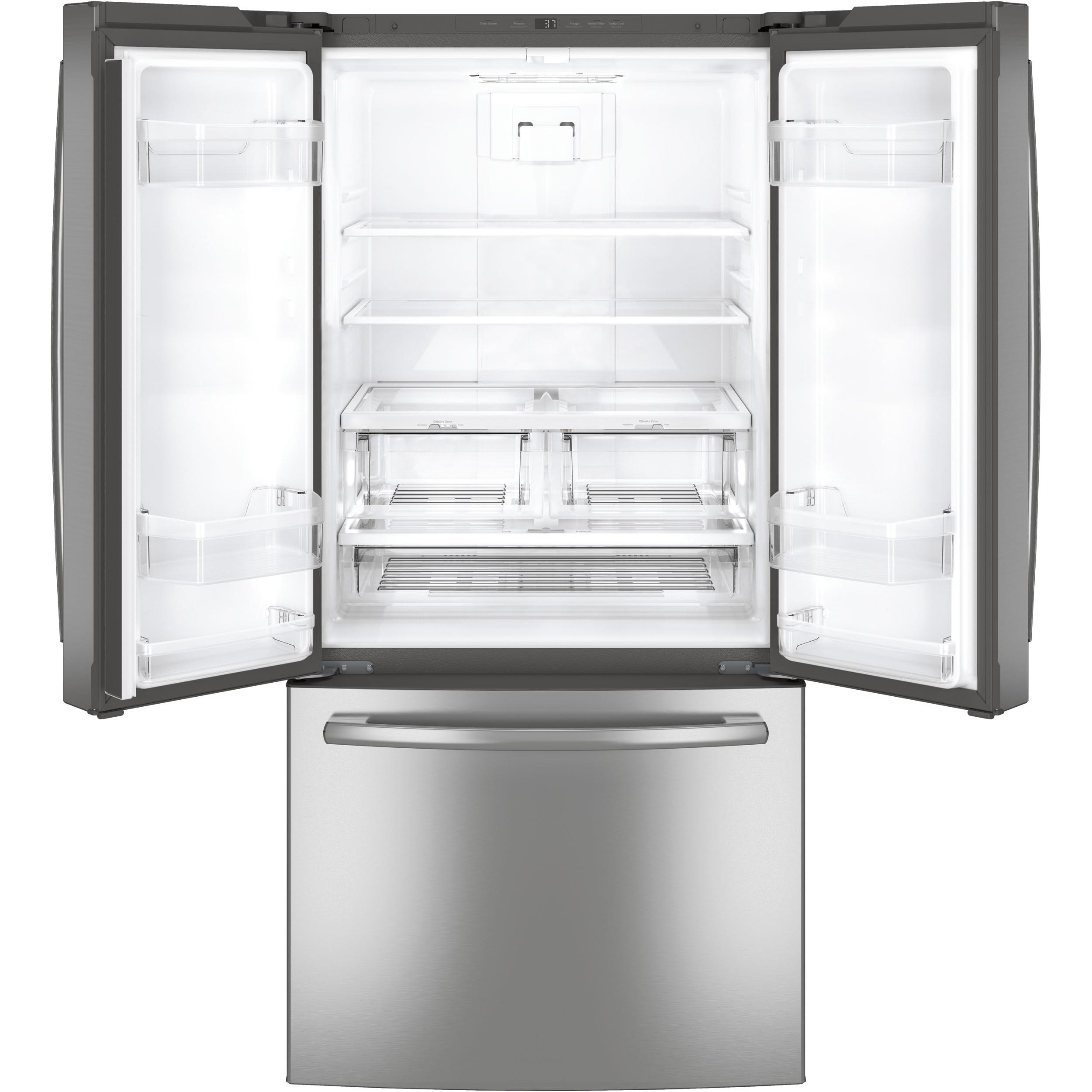  GE 33-inch, 24.8 cu. ft. French 3-door Refrigerator GNE25DYRKFS IMAGE 2