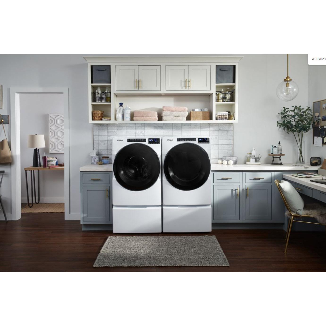  Whirlpool 7.4 cu. ft. Electric Dryer with Sanitize Cycle WED5605MW IMAGE 5
