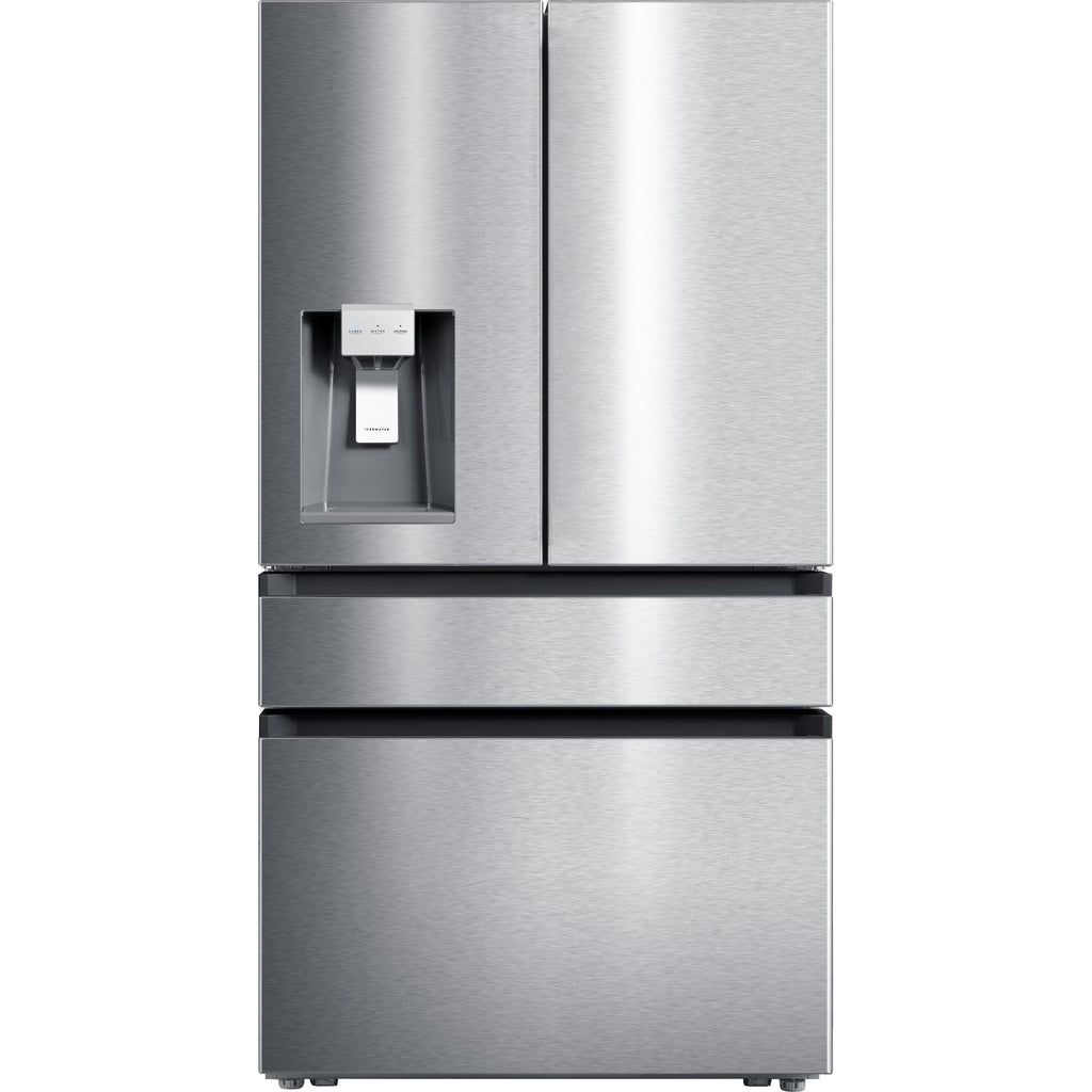  Moffat 36-inch, 21.6 cu. ft. French 4-Door Refrigerator with Dispenser MYE22HYPKFS IMAGE 1