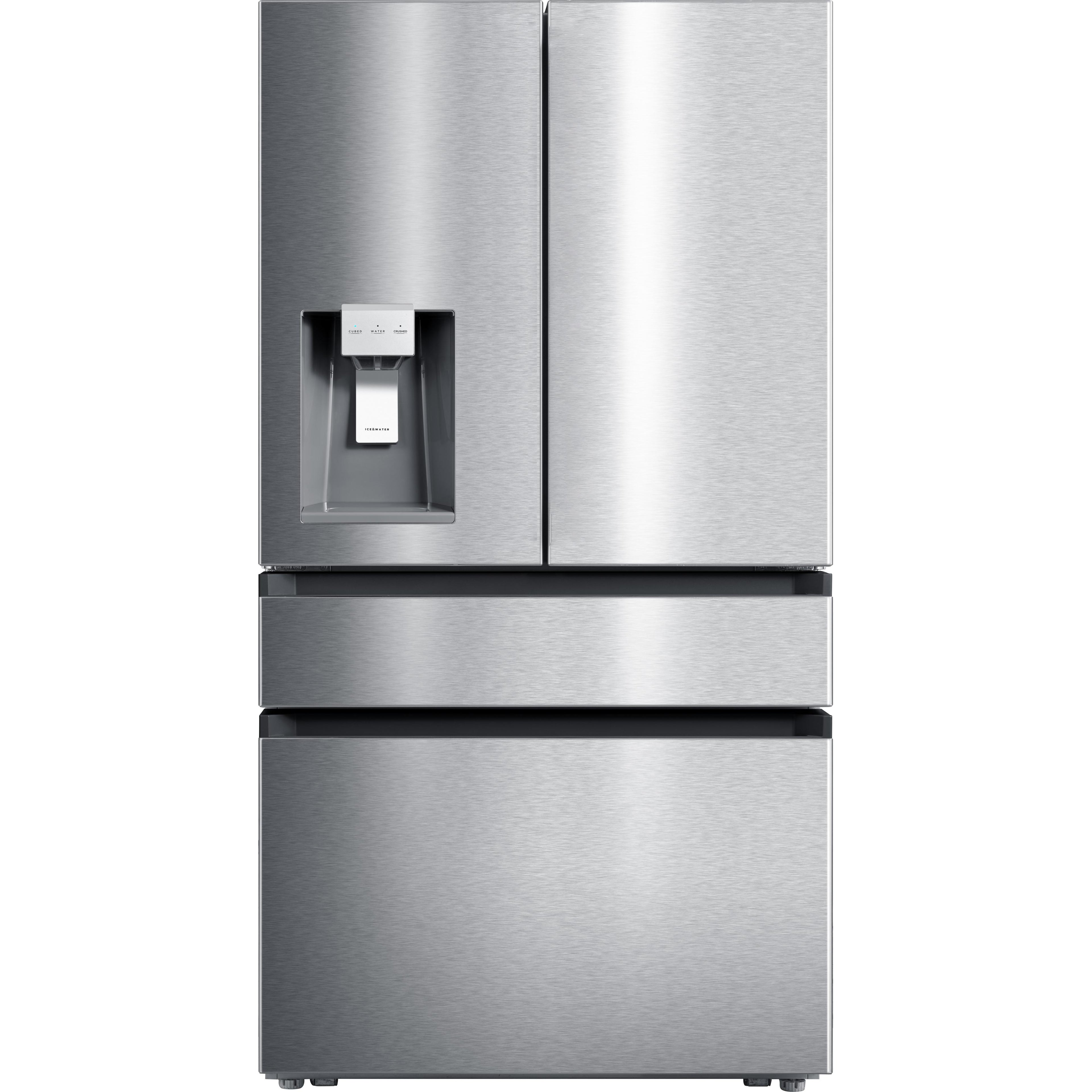  Moffat 36-inch, 21.6 cu. ft. French 4-Door Refrigerator with Dispenser MYE22HYPKFS IMAGE 1