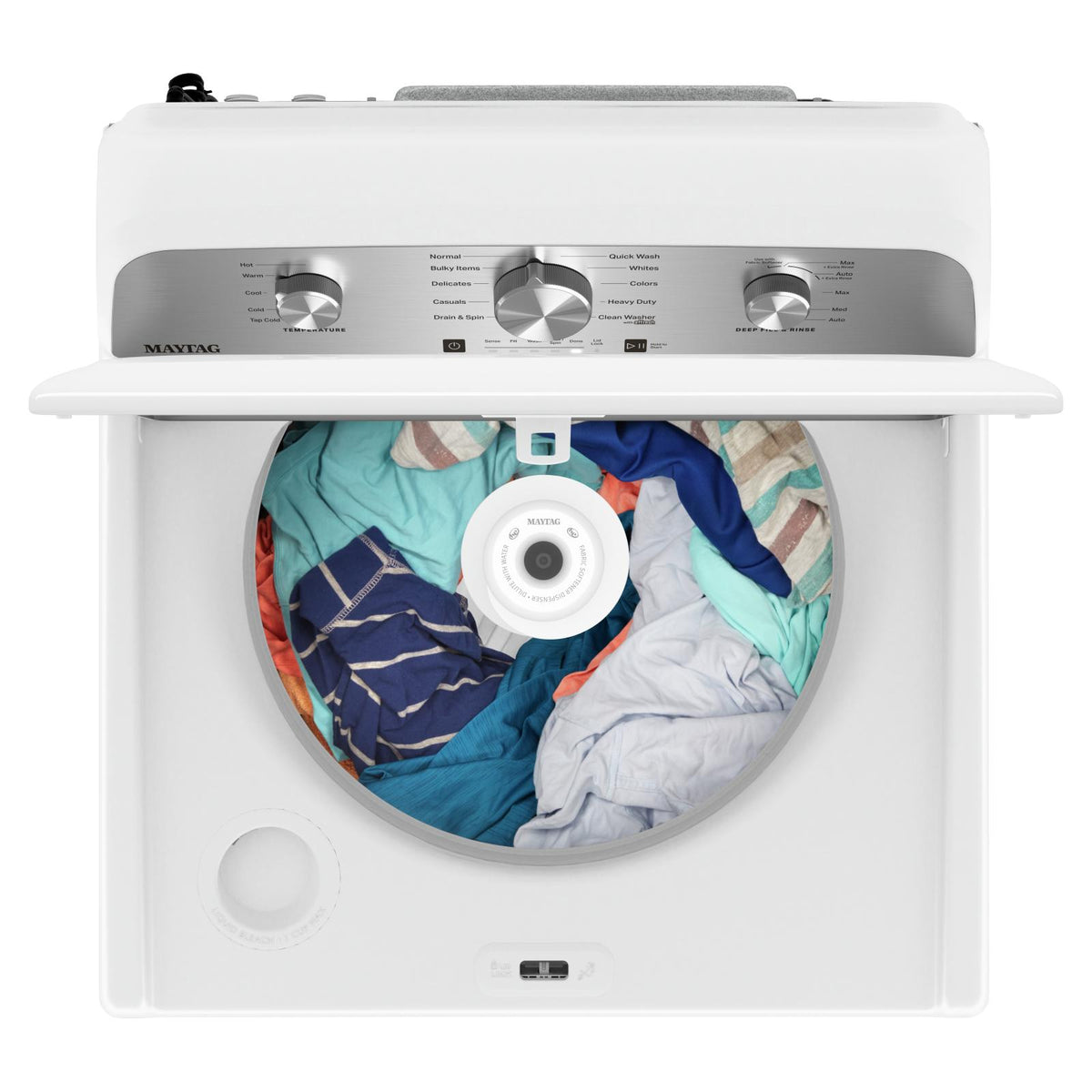  Maytag 5.2 cu.ft. Top Loading Washer with Power™ Agitator MVW4505MW IMAGE 4