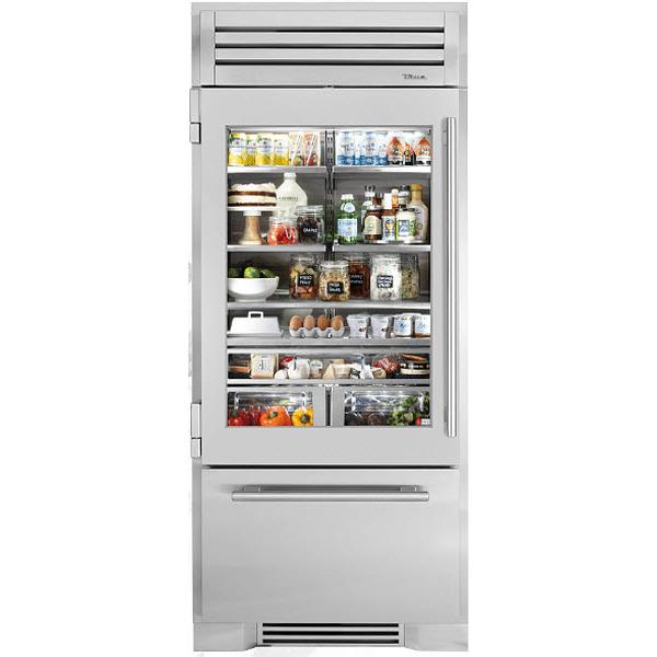  True Residential 36-inch, 22.6 cu. ft. Built-in Bottom Freezer Refrigerator with Ice Maker TR-36RBF-L-SG-A IMAGE 1