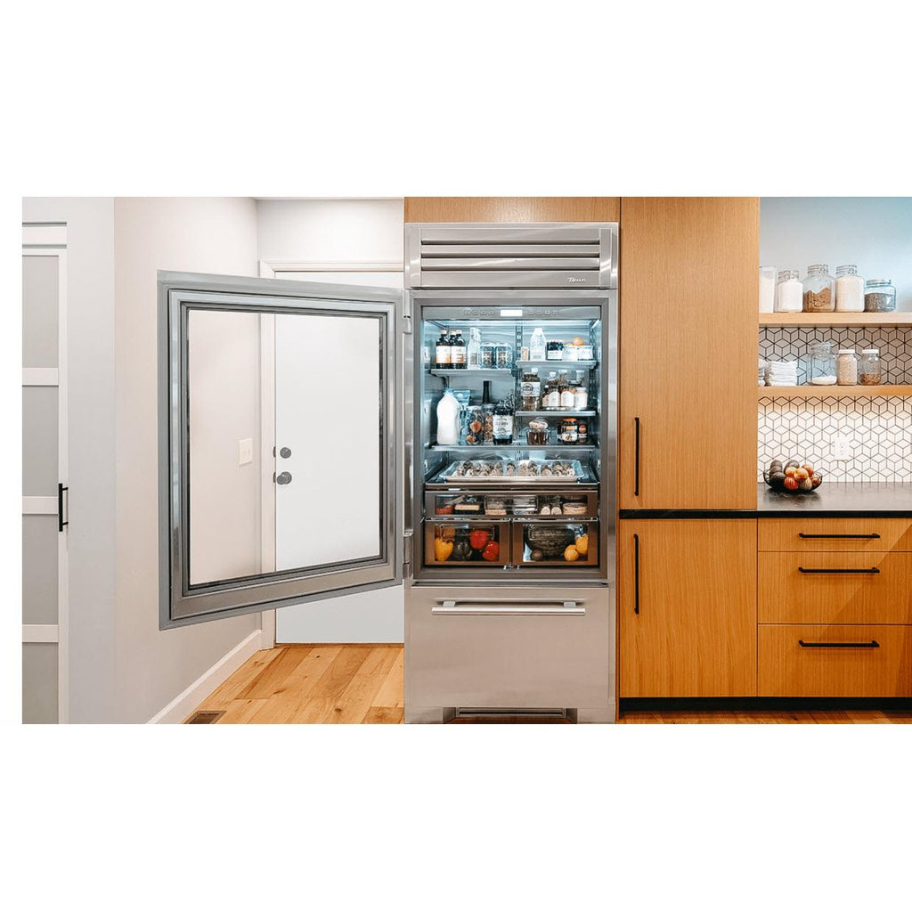  True Residential 36-inch, 22.6 cu. ft. Built-in Bottom Freezer Refrigerator with Ice Maker TR-36RBF-L-SG-A IMAGE 5