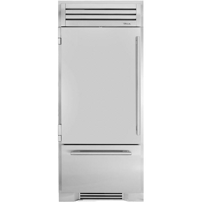  True Residential 36-inch, 22.6 cu. ft. Built-in Bottom Freezer Refrigerator with Ice Maker TR-36RBF-L-SS-A IMAGE 1