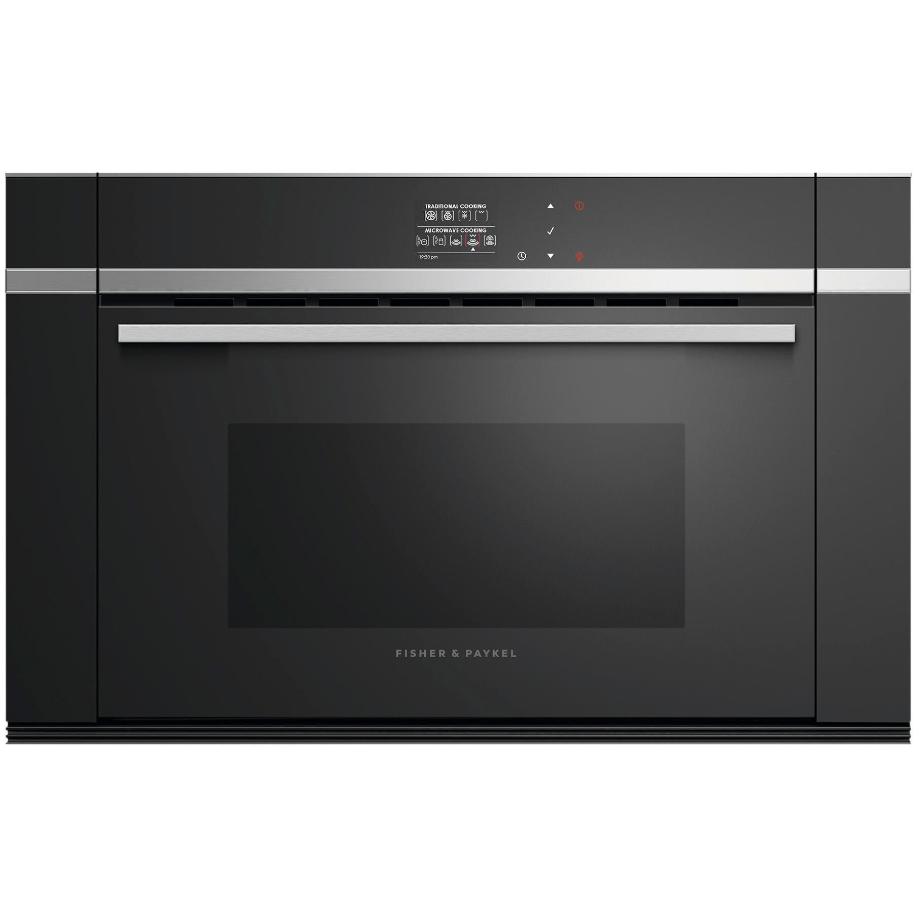  Fisher & Paykel 24-inch, 1.3 cu.ft. Built-in Single Speed Wall Oven with True Convection Technology OM24NDB1SP IMAGE 2