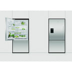  Fisher & Paykel 31-inch, 17.1 cu. ft. Counter-Depth Bottom Freezer Refrigerator with ActiveSmart ™ RF170WDLUX5NSP IMAGE 3