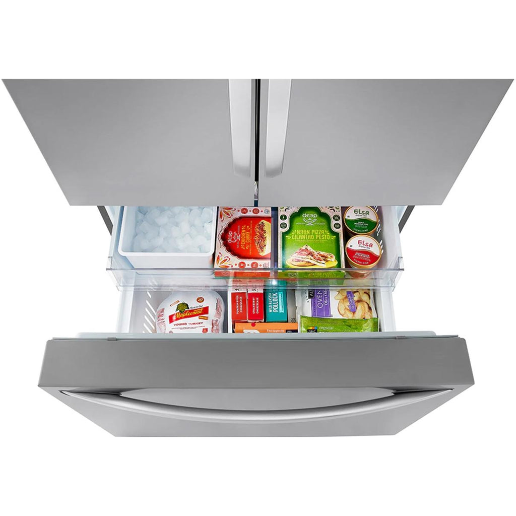  LG 36-inch, 27 cu. ft. Counter-Depth Max French 3-Door Refrigerator with Linear Cooling™ LRFLC2706S IMAGE 7