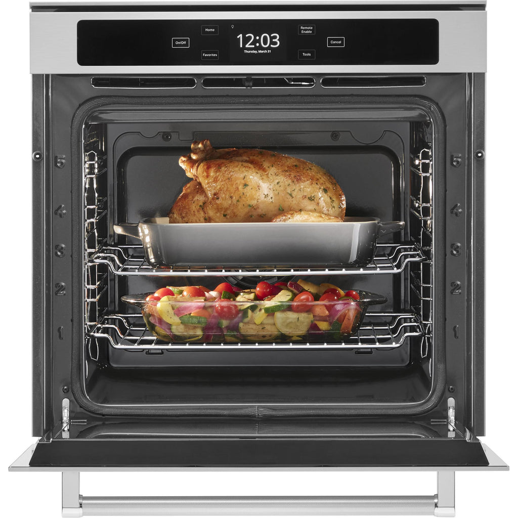  KitchenAid 24-inch, 2.9 cu. ft. Built-in Single Wall Oven with Wi-Fi Connectivity YKOSC504PPS IMAGE 2