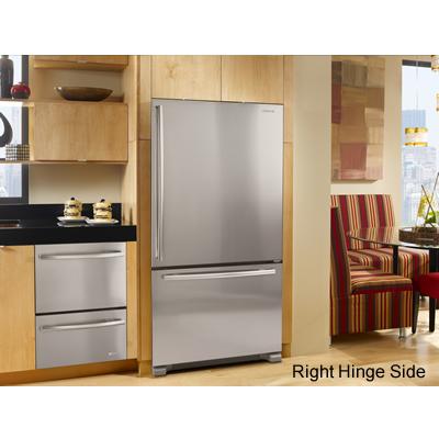  JennAir 36-inch, 19.8 cu. ft. Bottom Freezer Refrigerator with Ice and Water JBL2088WEM IMAGE 3