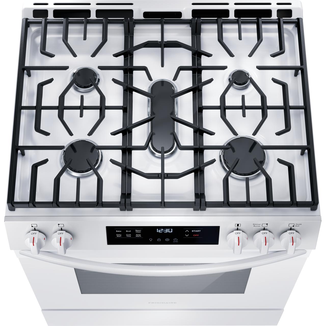  Frigidaire 30-inch Freestanding Gas Range FCFG3062AW IMAGE 4