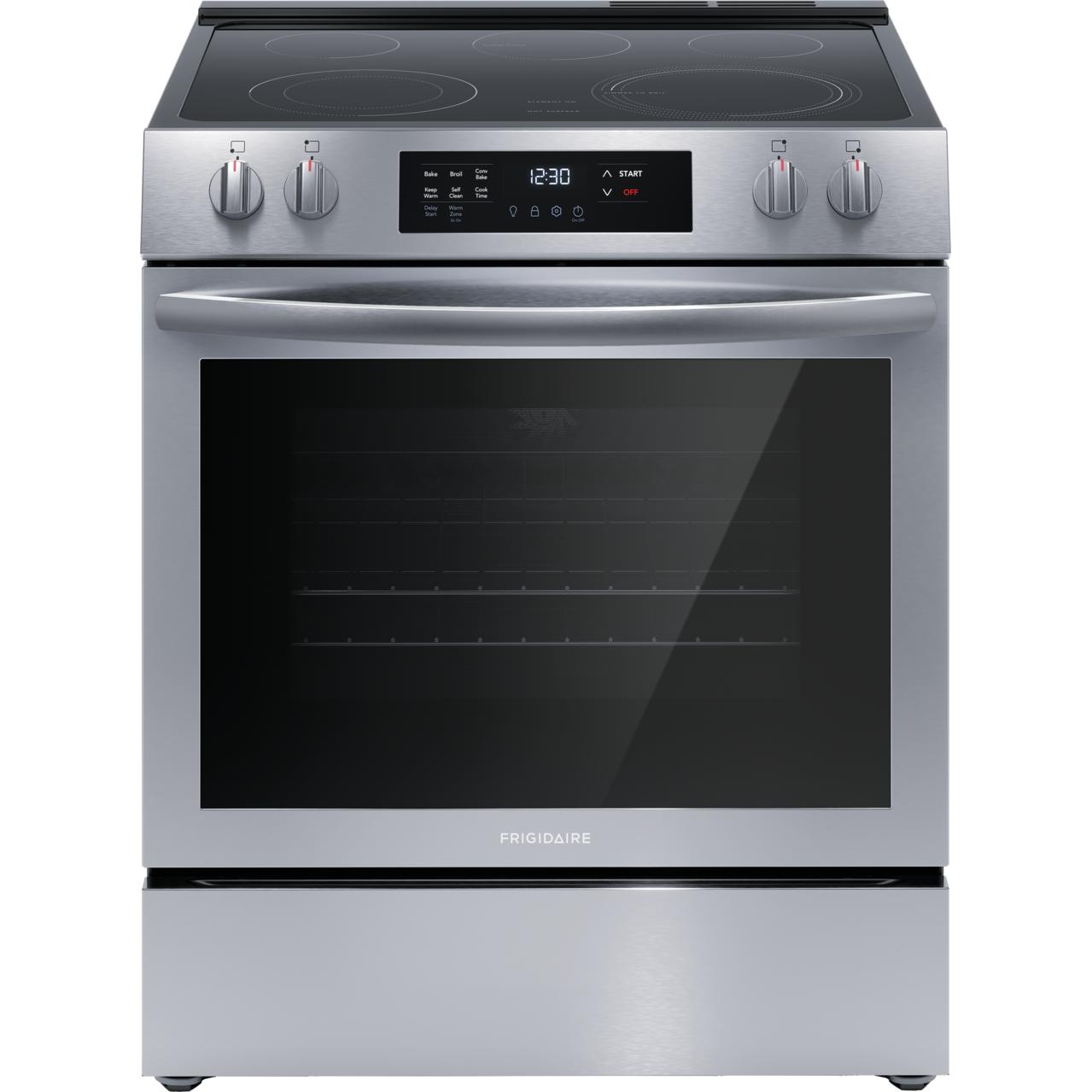  Frigidaire 30-inch Freestanding Electric Range with Convection Technology FCFE3083AS IMAGE 1