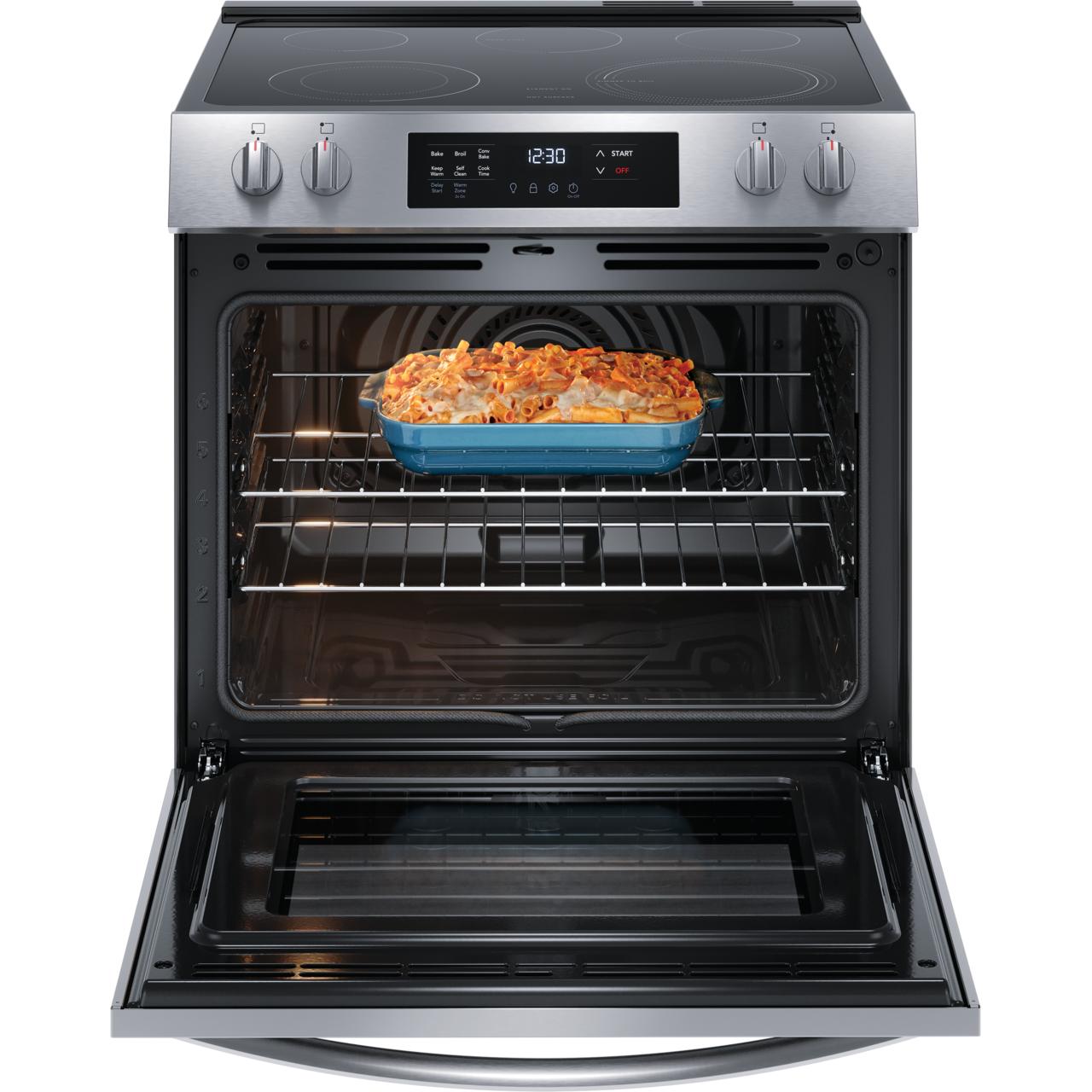  Frigidaire 30-inch Freestanding Electric Range with Convection Technology FCFE3083AS IMAGE 2