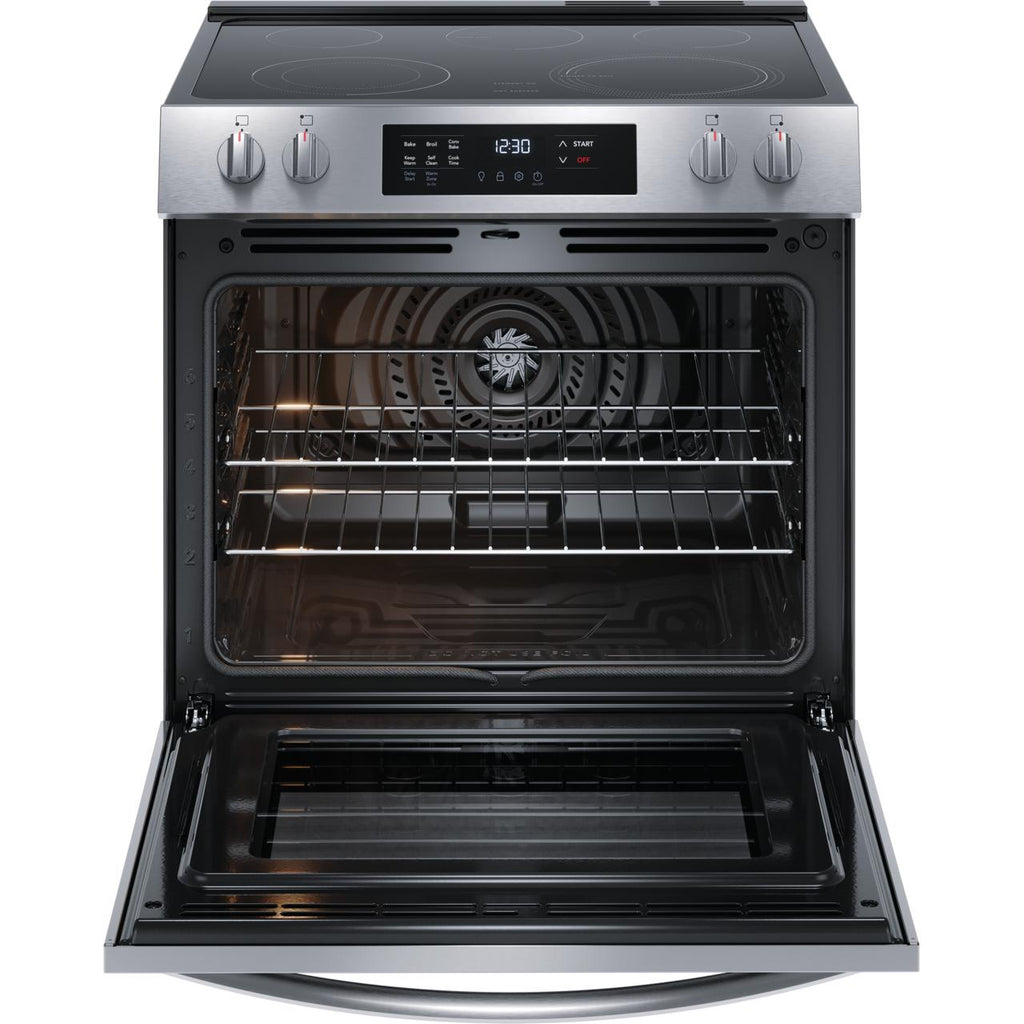  Frigidaire 30-inch Freestanding Electric Range with Convection Technology FCFE3083AS IMAGE 3