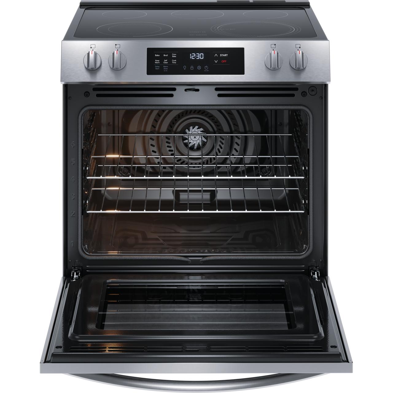  Frigidaire 30-inch Freestanding Electric Range with Convection Technology FCFE3083AS IMAGE 3