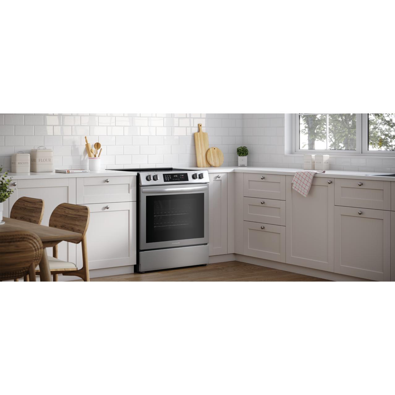  Frigidaire 30-inch Freestanding Electric Range with Convection Technology FCFE3083AS IMAGE 9
