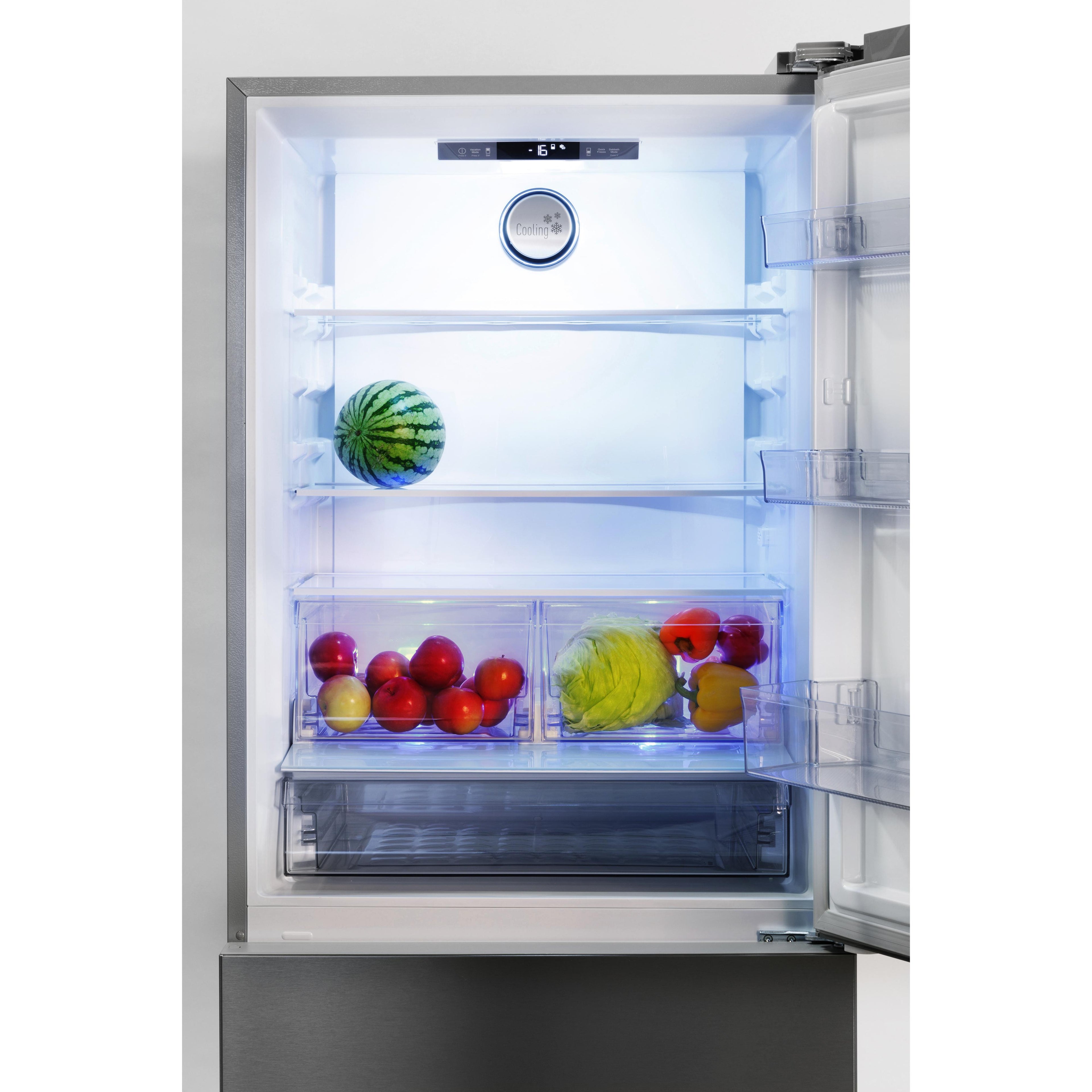  Blomberg 30-inch, 16.1 cu. ft. Counter Depth Bottom Freezer Refrigerator with Frost Free Cooling BRFB21612SS IMAGE 6