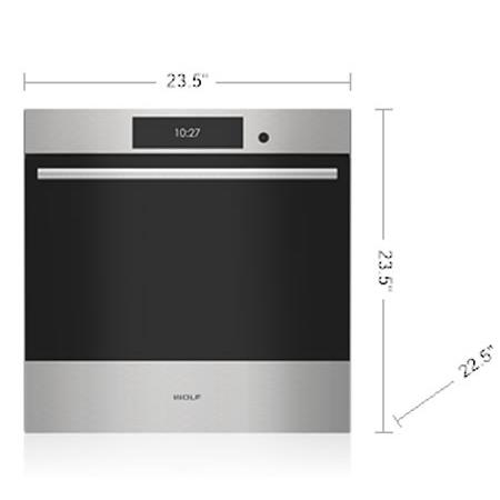 Wolf 24-inch 2.4 cu. ft. Built-in Single Wall Oven SO2450TE/S/T IMAGE 4