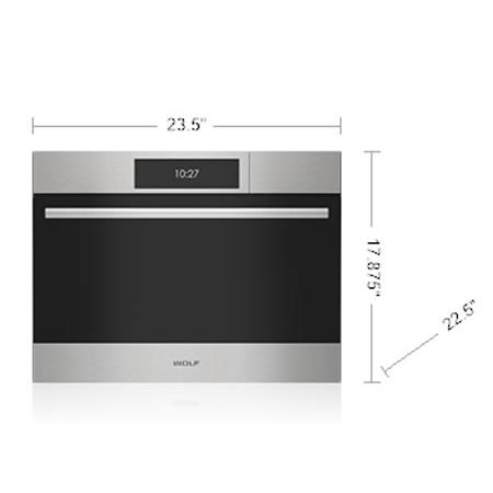  Wolf 24-inch 1.7 cu. ft. Single Wall Oven with Convection CSO2450TE/S/T IMAGE 3