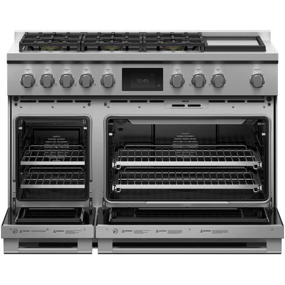  Fisher & Paykel 48-inch, Freestanding Dual Fuel Range with True convection Technology RDV3-486GD-N IMAGE 2