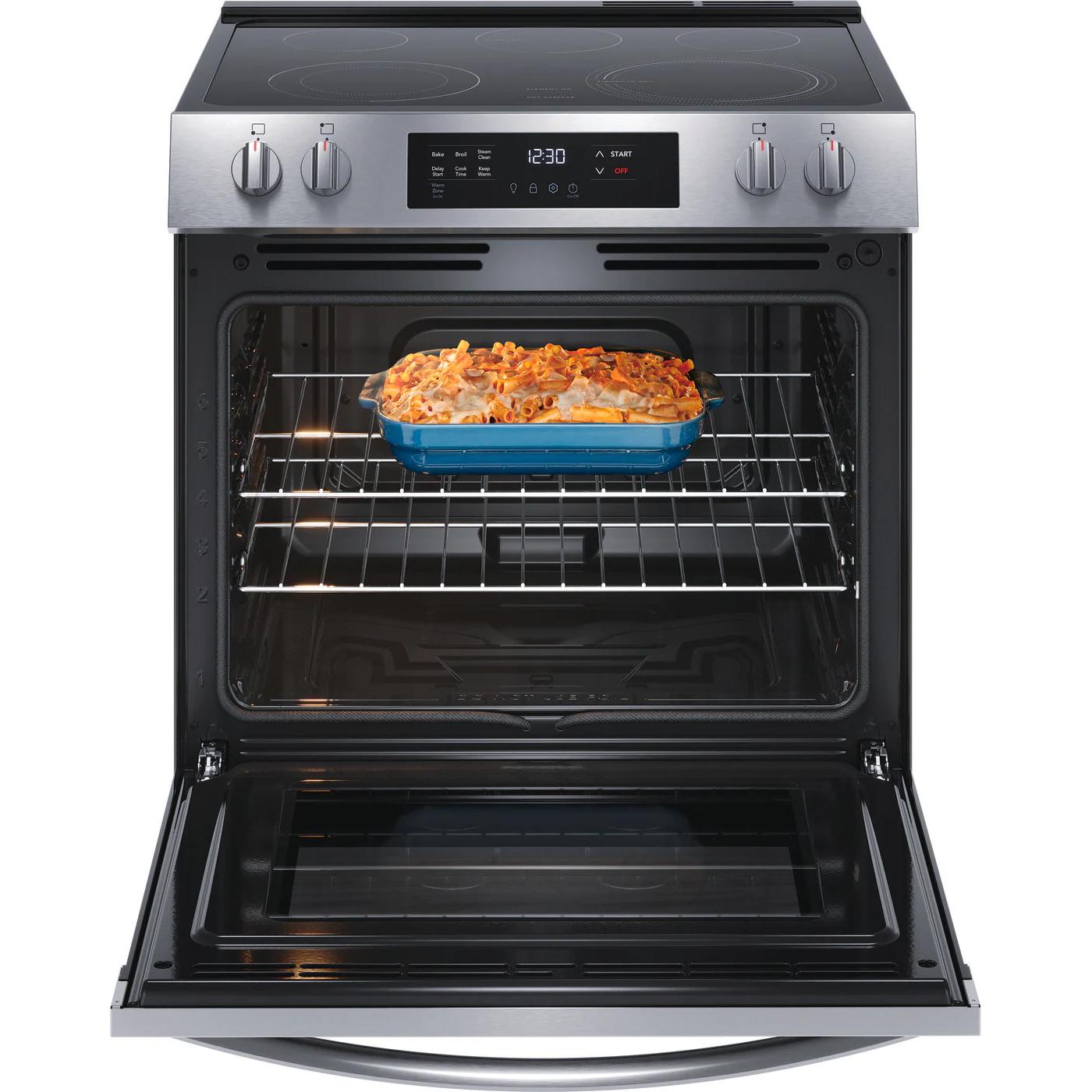  Frigidaire 30-inch Freestanding Electric Range with EvenTemp™ FCFE3062AS IMAGE 2