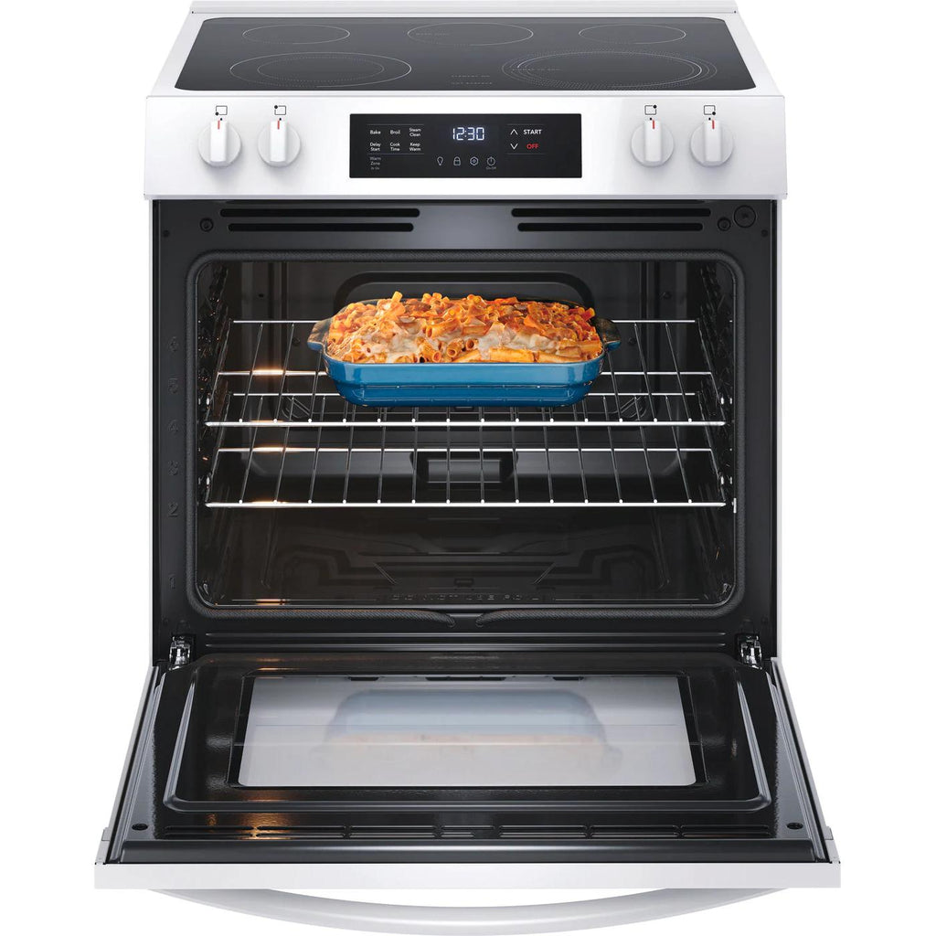  Frigidaire 30-inch Freestanding Electric Range with EvenTemp™ FCFE3062AW IMAGE 2