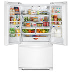  Whirlpool 33-inch, 22.1 cu. ft. Freestanding French 3-Door Refrigerator WRFF5333PW IMAGE 1