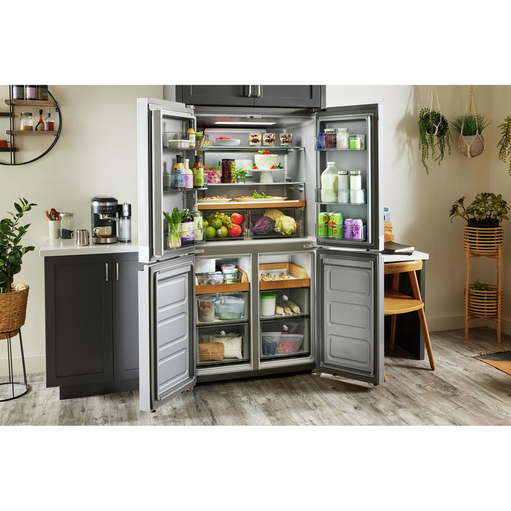 KitchenAid 36-inch, 19.4 cu. ft. Counter-Depth 4-Door Refrigerator with PrintShield™ Finish KRQC506MPS IMAGE 20
