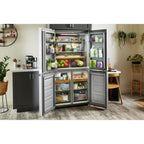  KitchenAid 36-inch, 19.4 cu. ft. Counter-Depth 4-Door Refrigerator with PrintShield™ Finish KRQC506MPS IMAGE 20